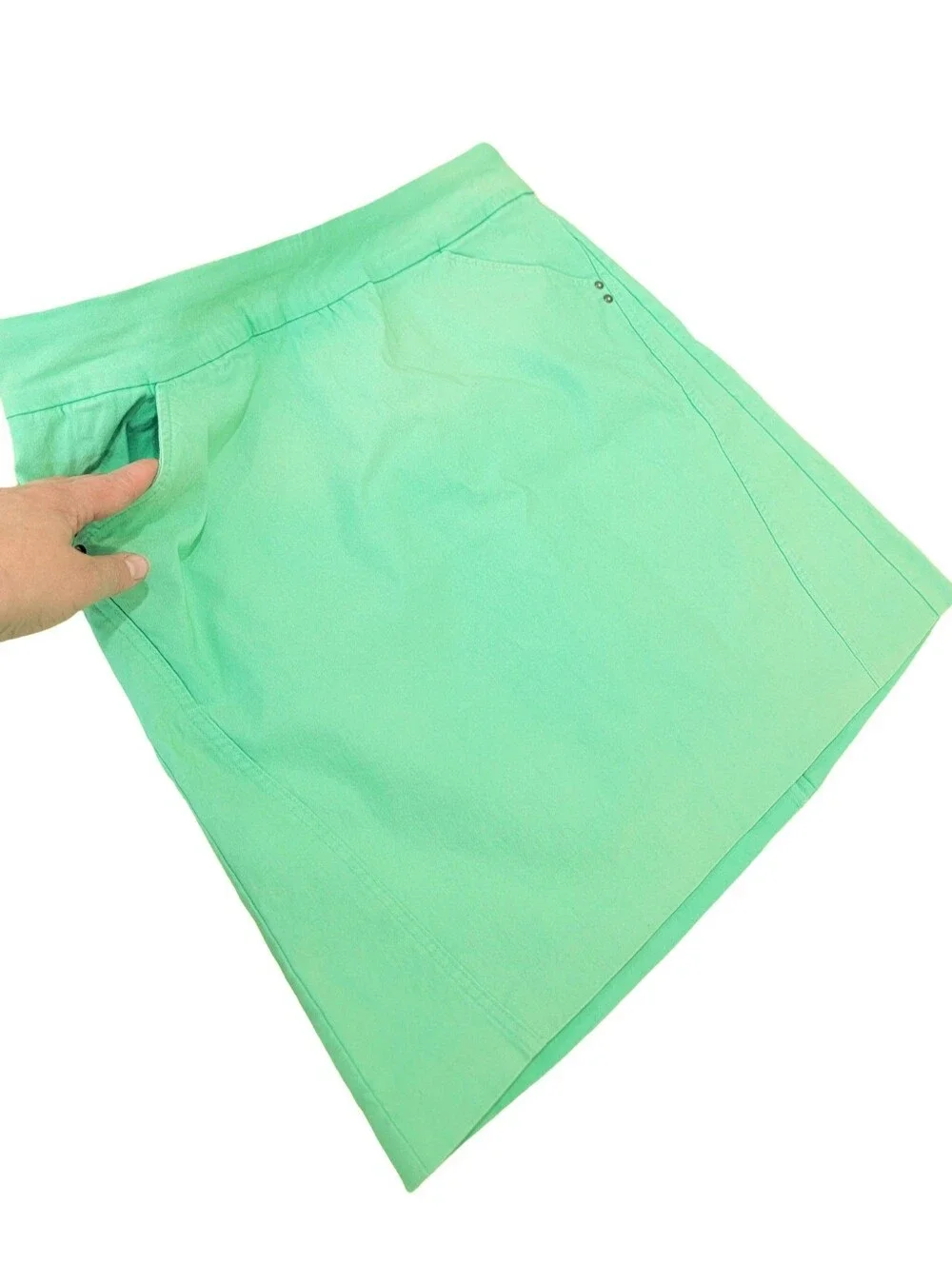 Northern Reflections Skort Bright Green A Line Athleisure Casual Women’s Size M - Picture 8 of 15